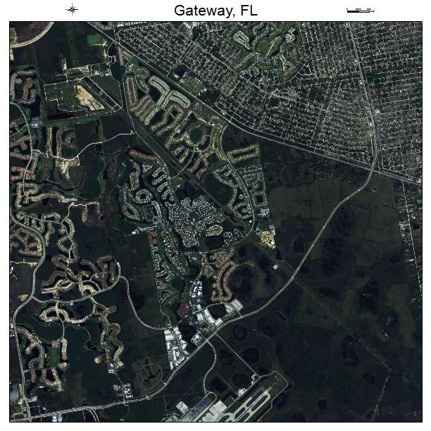 Gateway, FL air photo map