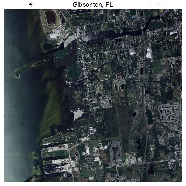 Gibsonton, FL air photo map