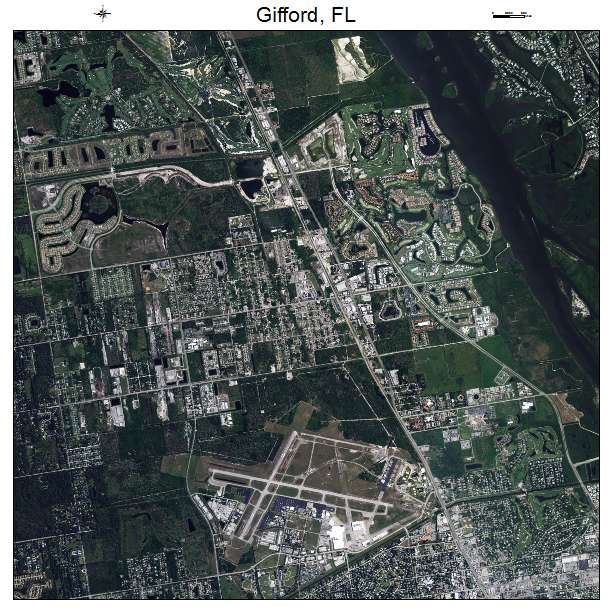 Gifford, FL air photo map