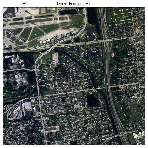 Glen Ridge, FL air photo map