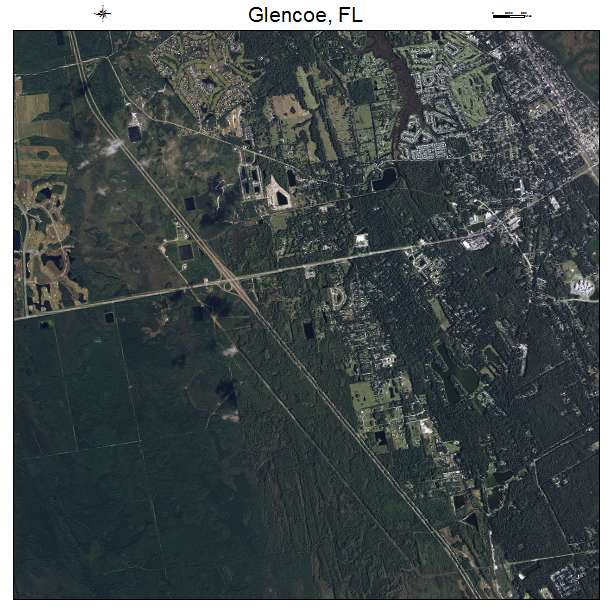 Glencoe, FL air photo map