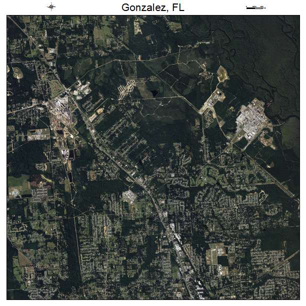 Gonzalez, FL air photo map