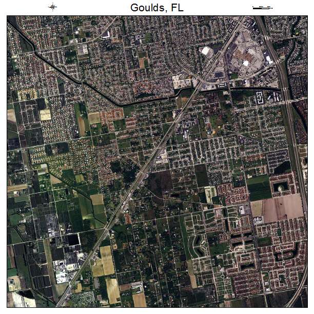 Goulds, FL air photo map