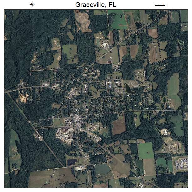Graceville, FL air photo map