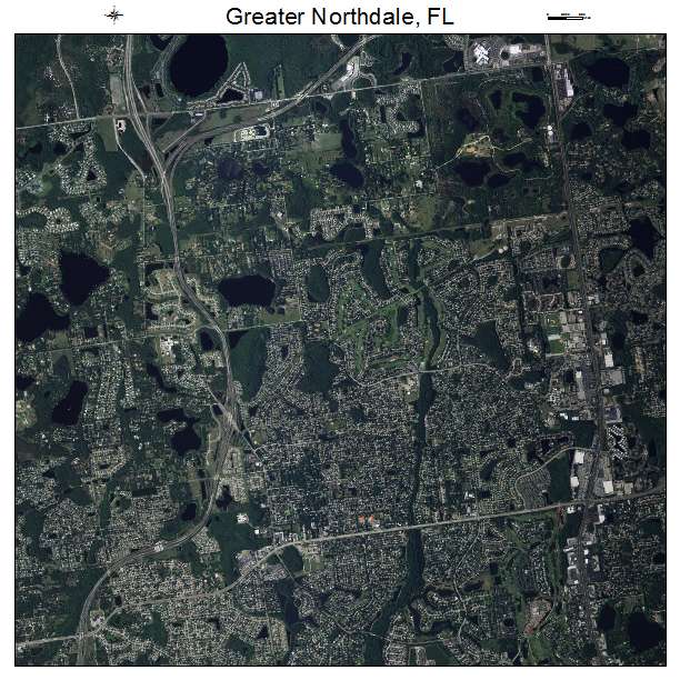 Greater Northdale, FL air photo map