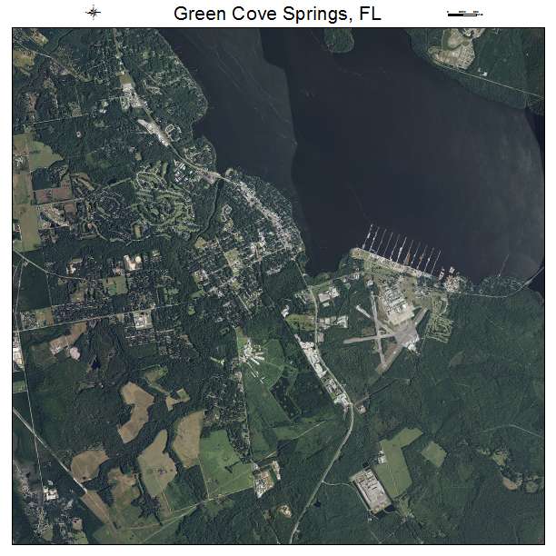 Green Cove Springs, FL air photo map