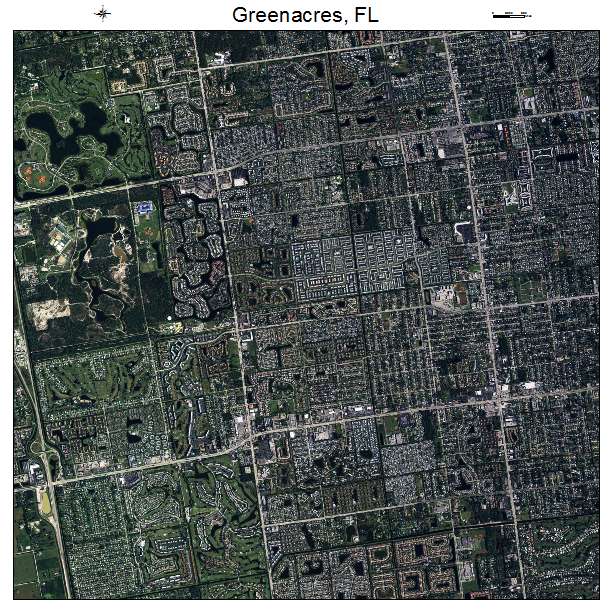 Greenacres, FL air photo map