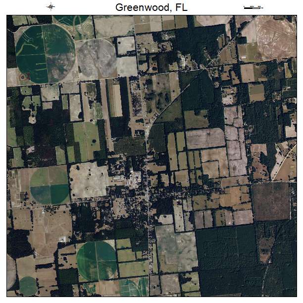 Greenwood, FL air photo map