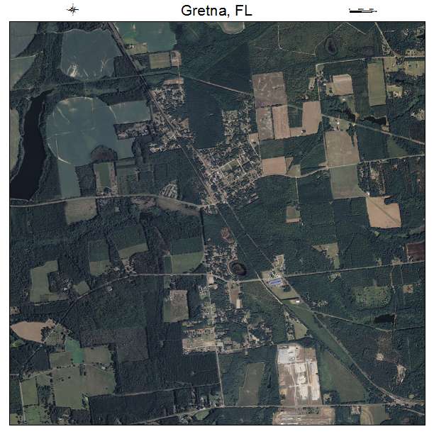 Gretna, FL air photo map