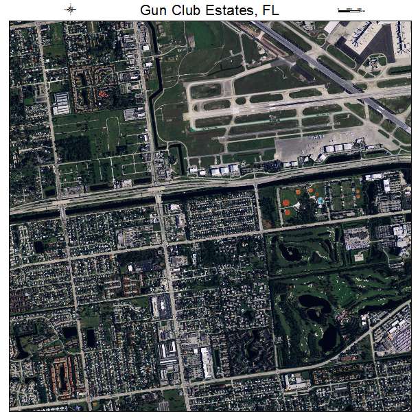 Gun Club Estates, FL air photo map