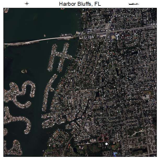 Harbor Bluffs, FL air photo map