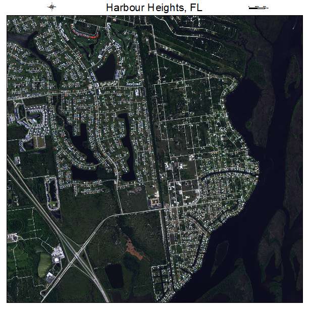 Harbour Heights, FL air photo map