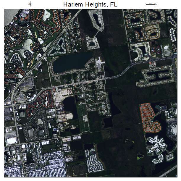 Harlem Heights, FL air photo map