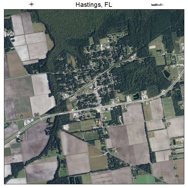 Hastings, FL air photo map