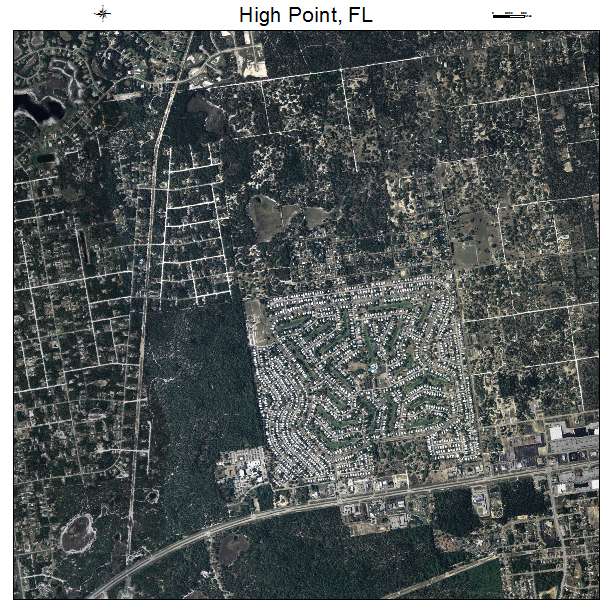 High Point, FL air photo map