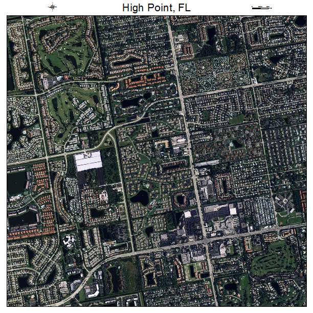 High Point, FL air photo map