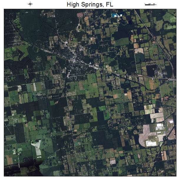 High Springs, FL air photo map