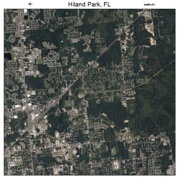Hiland Park, FL air photo map
