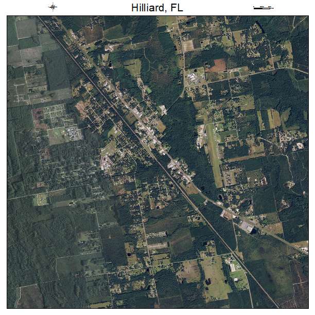 Hilliard, FL air photo map