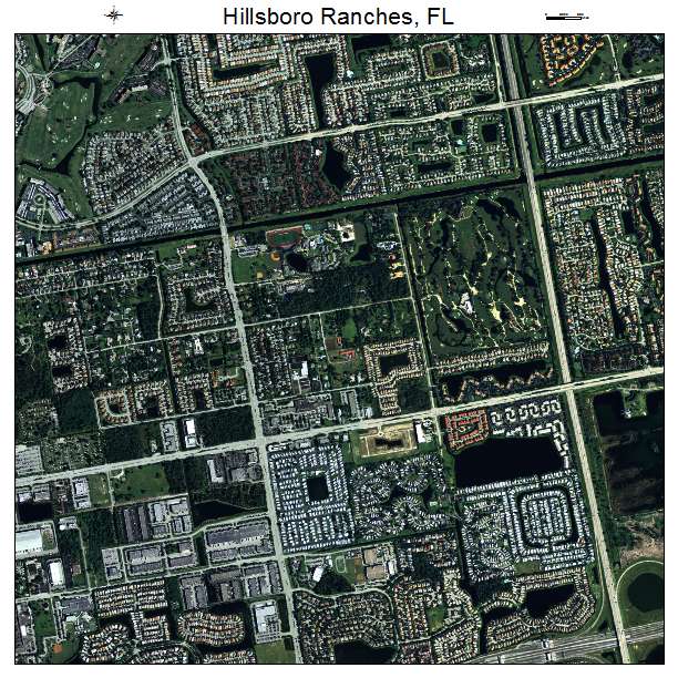 Hillsboro Ranches, FL air photo map