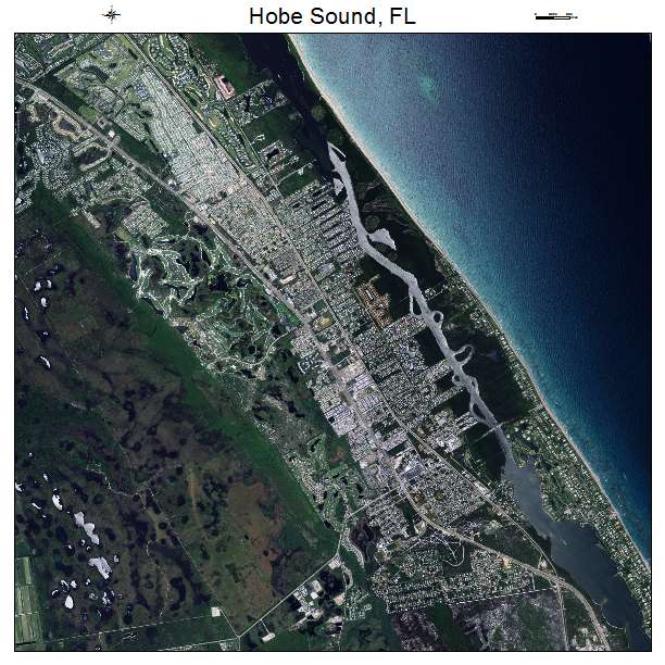 Hobe Sound, FL air photo map