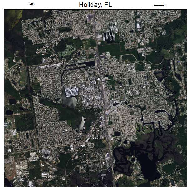 Holiday, FL air photo map