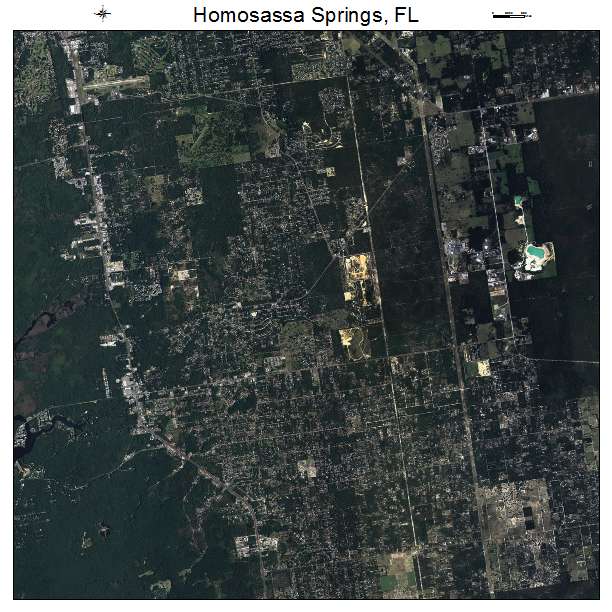 Homosassa Springs, FL air photo map