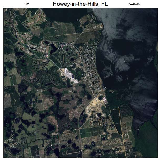 Aerial Photography Map Of Howey In The Hills Fl Florida