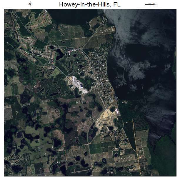 Howey in the Hills, FL air photo map