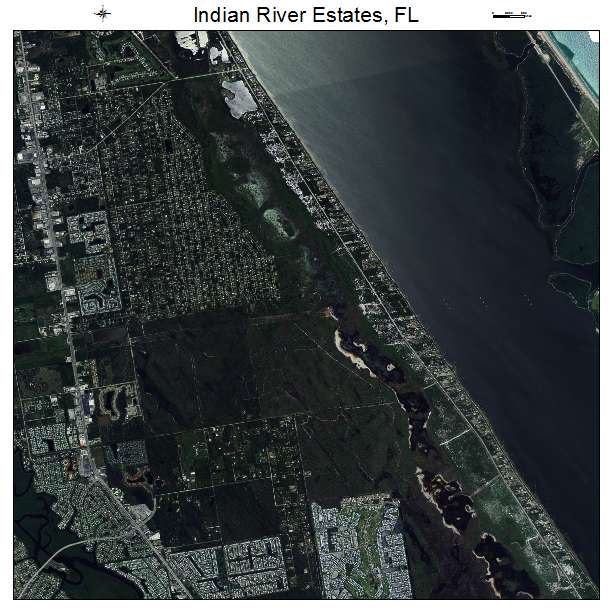 Indian River Estates, FL air photo map