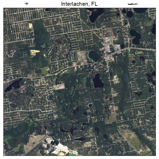 Interlachen, FL air photo map