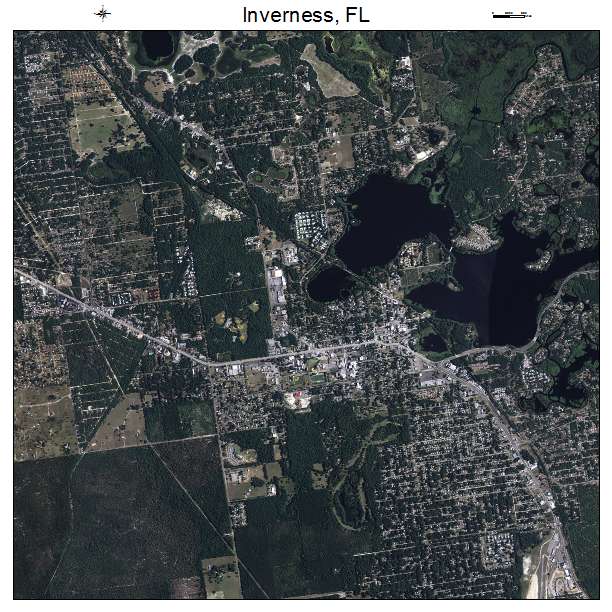Inverness, FL air photo map