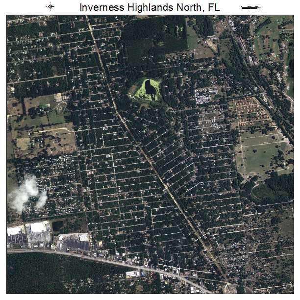 Inverness Highlands North, FL air photo map