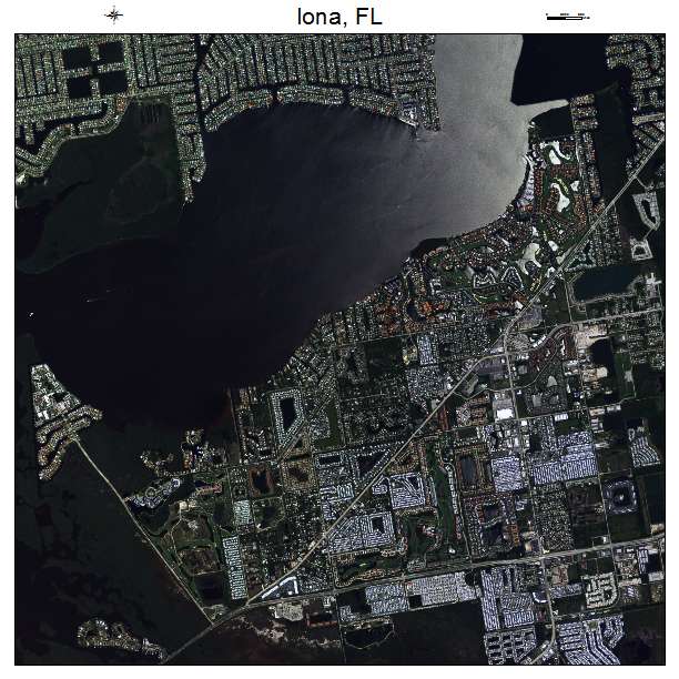 Iona, FL air photo map