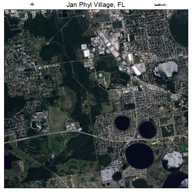 Jan Phyl Village, FL air photo map