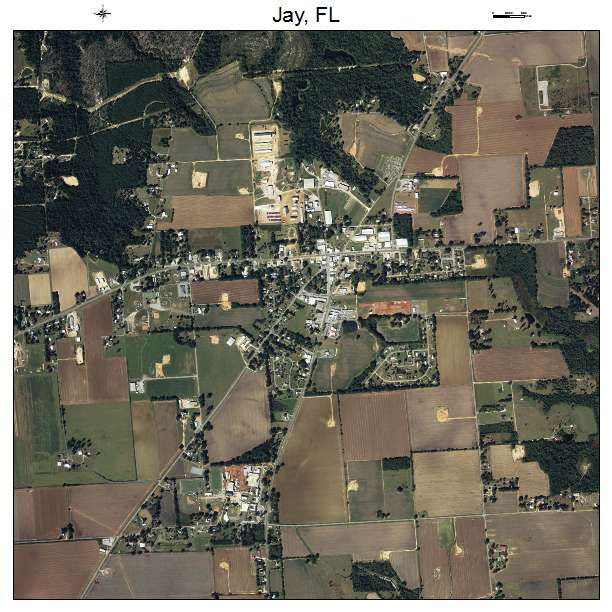 Jay, FL air photo map