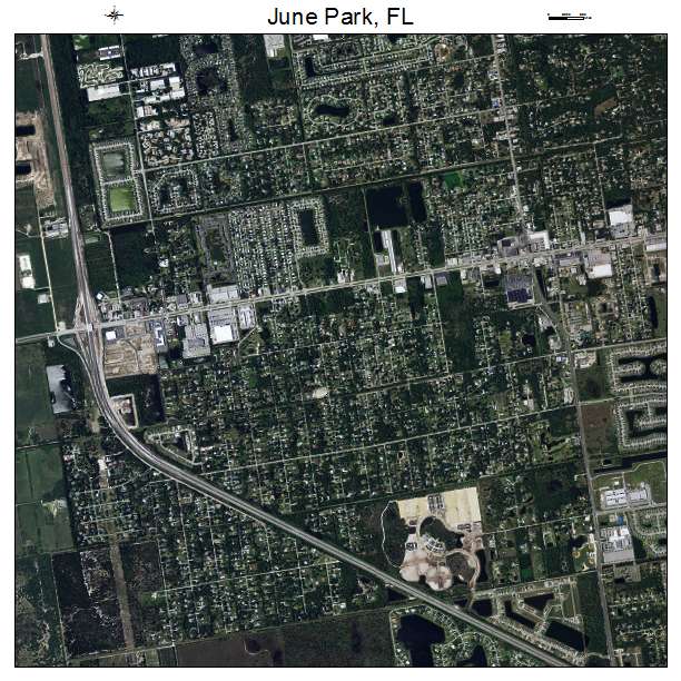 June Park, FL air photo map