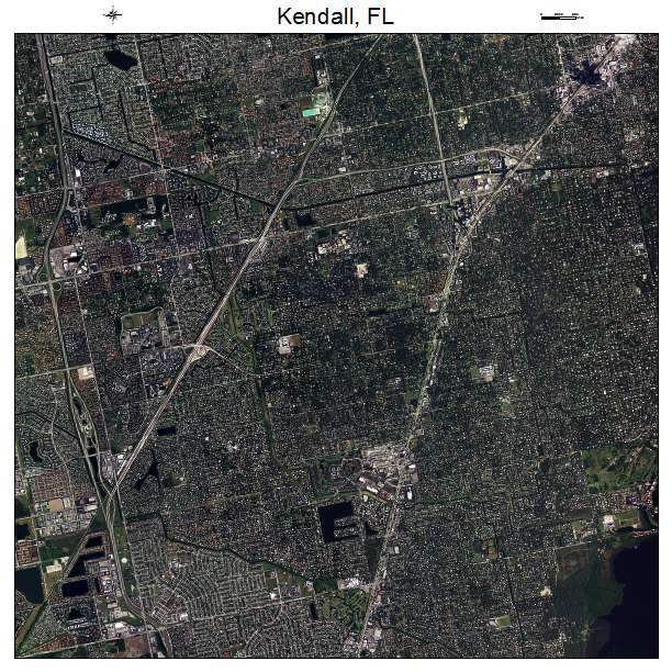 Kendall, FL air photo map