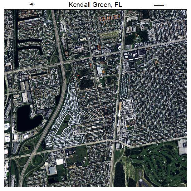 Kendall Green, FL air photo map