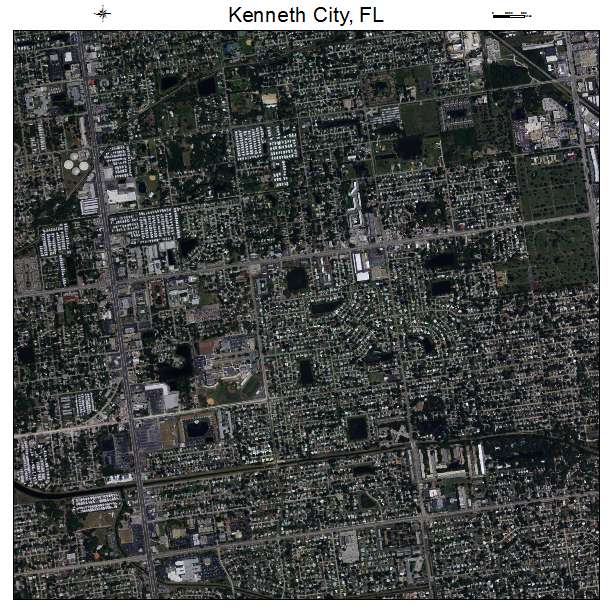 Kenneth City, FL air photo map