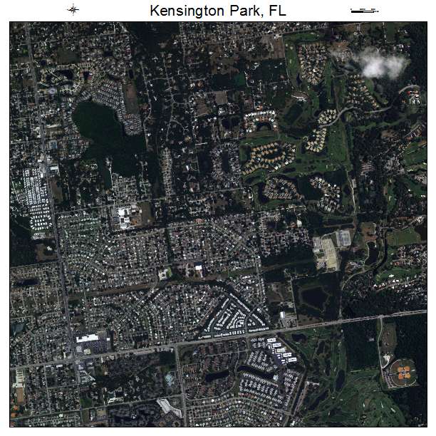 Kensington Park, FL air photo map