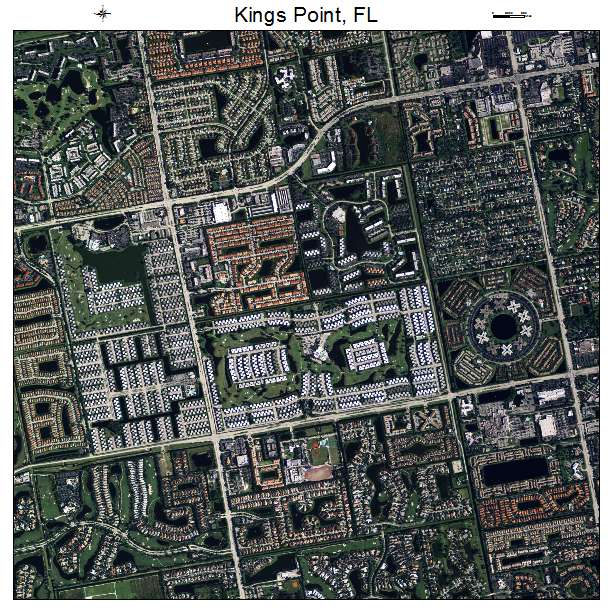 Kings Point, FL air photo map