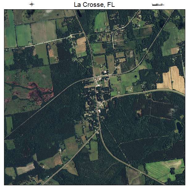 La Crosse, FL air photo map