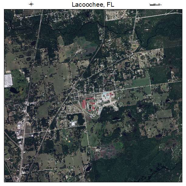 Lacoochee, FL air photo map