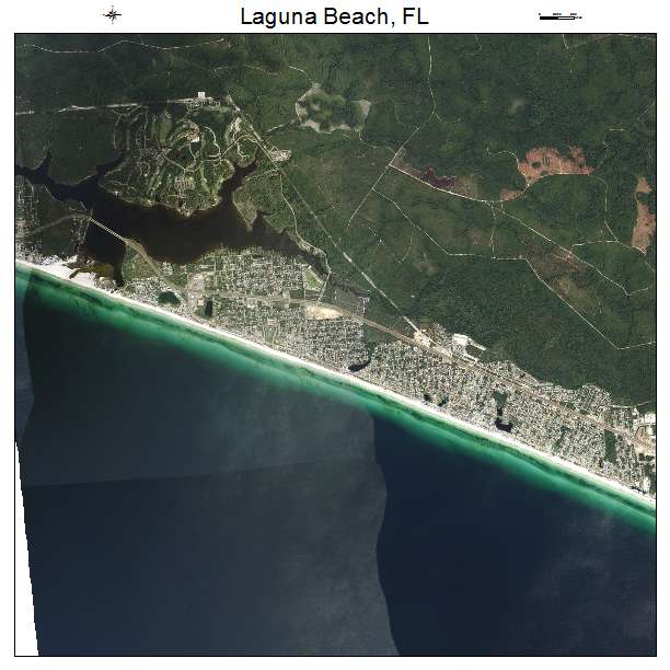 Laguna Beach, FL air photo map