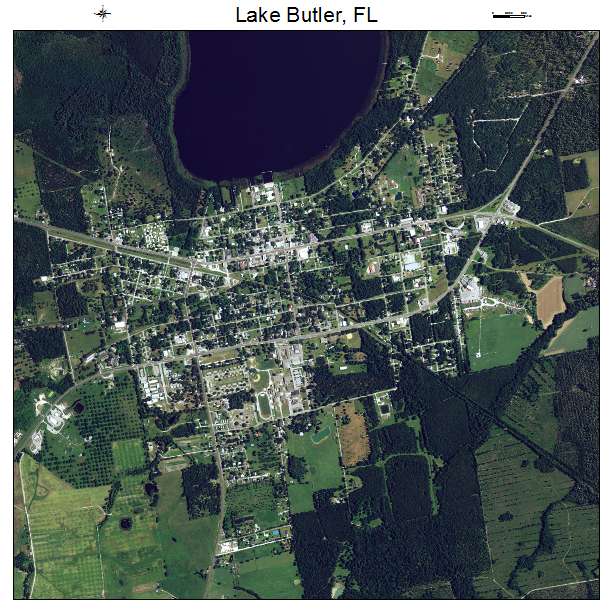 Lake Butler, FL air photo map