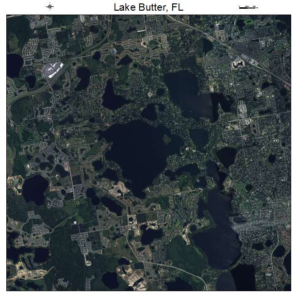 Lake Butter, FL air photo map