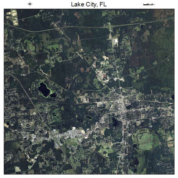 Lake City, FL air photo map