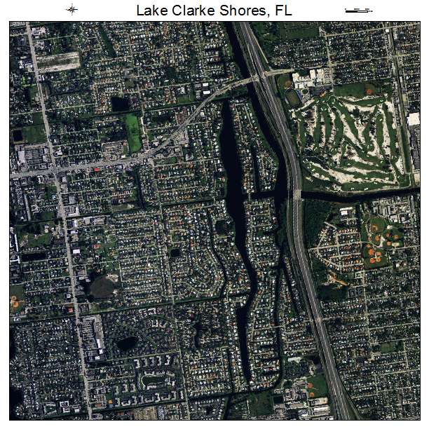 Lake Clarke Shores, FL air photo map