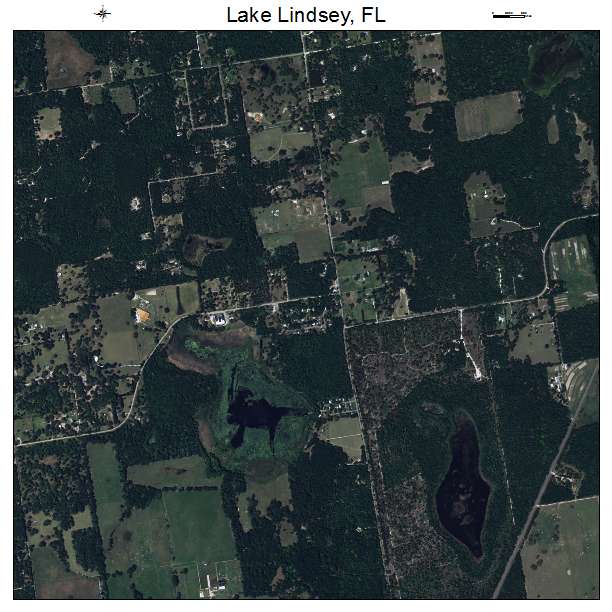 Lake Lindsey, FL air photo map